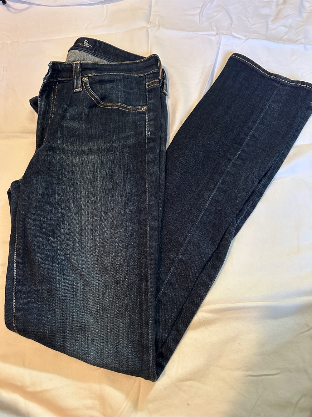 AG Adriano Goldschmied Dark Indigo Skinny Jeans - Picture 1 of 4